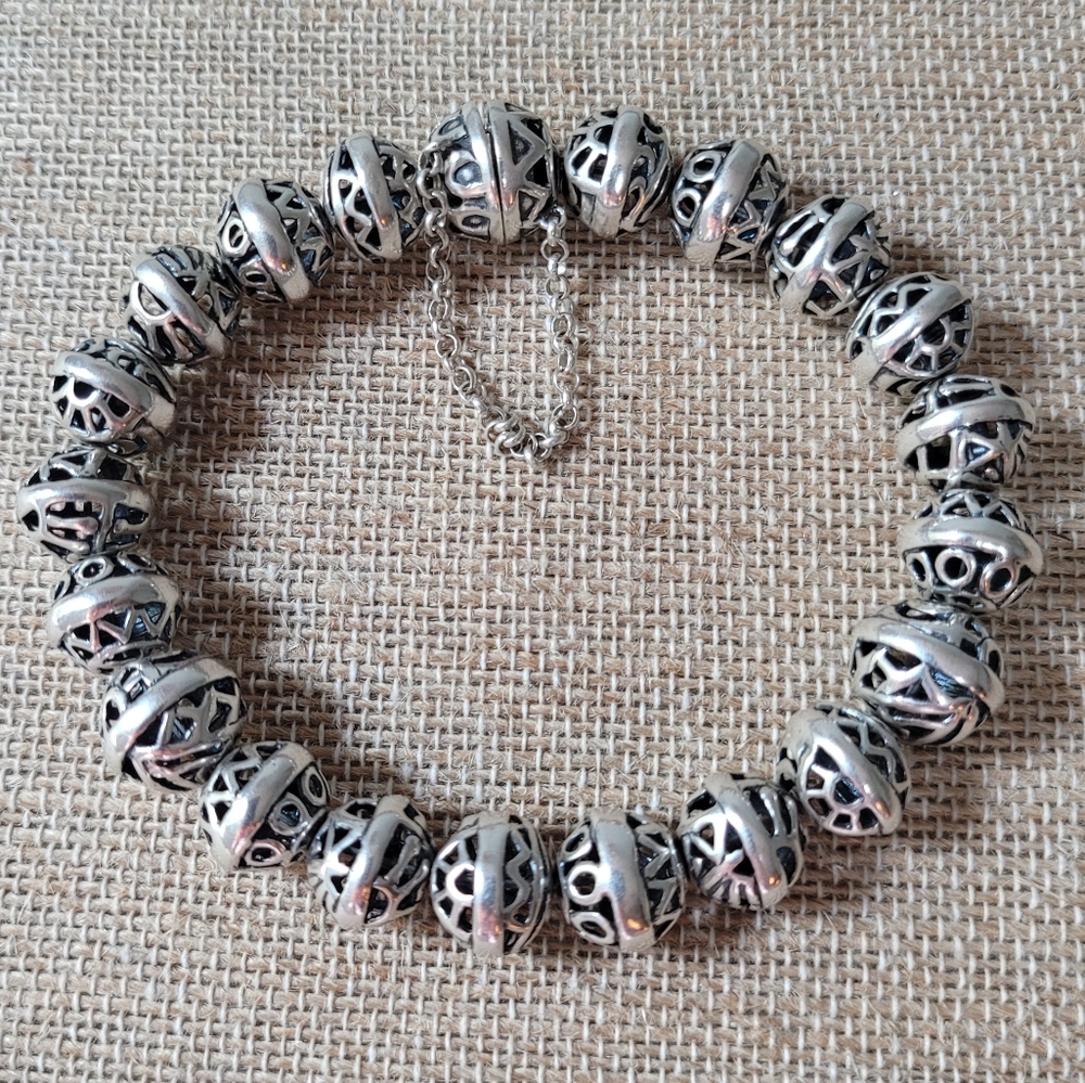 SILPADA | Sterling Silver Filigree Beaded Bracelet